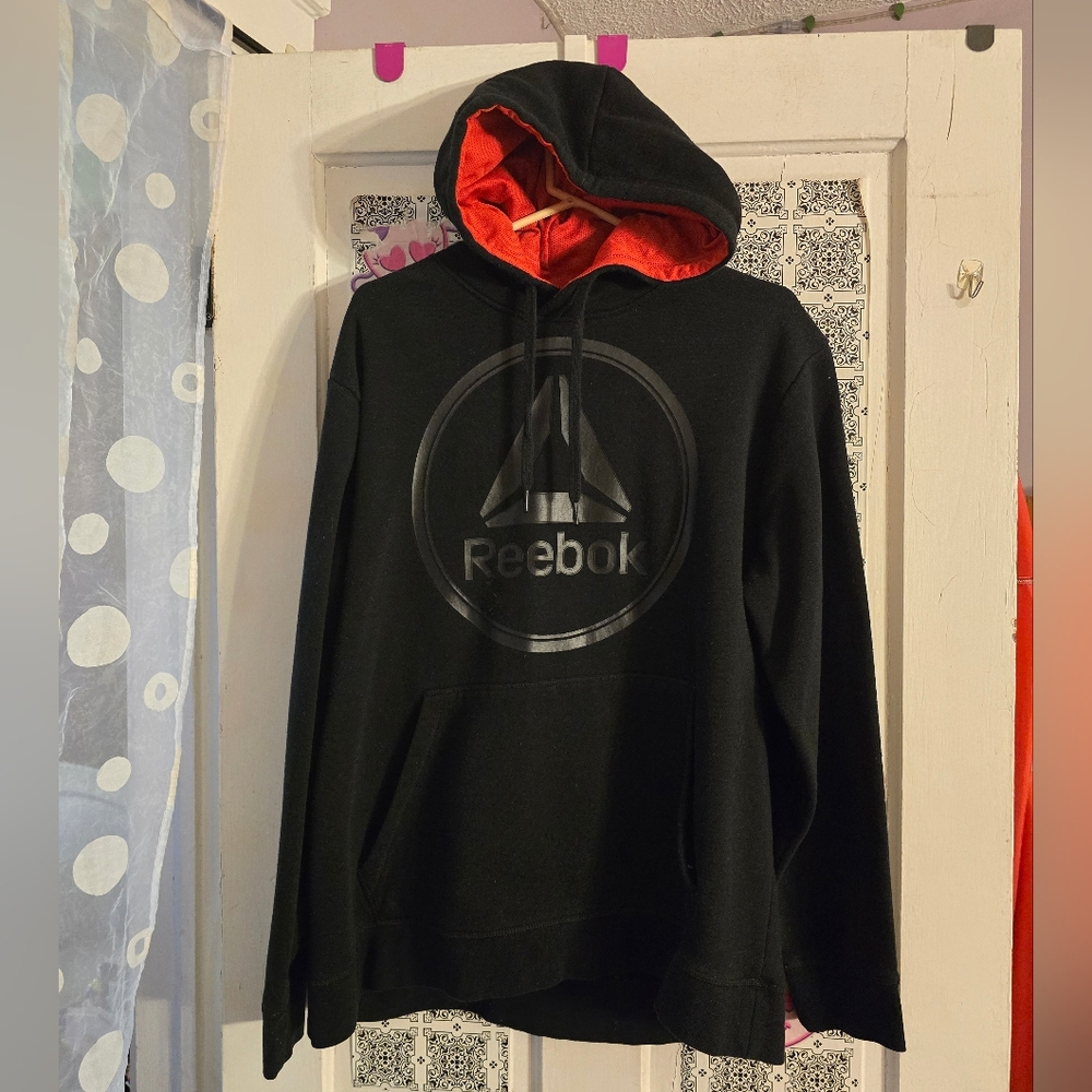 Reebok pull over black hoodie